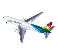 HZCVSG Irplane Plane Diecast Scale Air Seychelles 767-300 Model Finished Static Toy