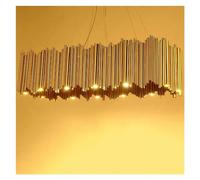 HZCVSG Italian Pendant Light Gold Pendant Light Aluminum Tube Suspension Fixture Stylish Project Light,for Various Rooms