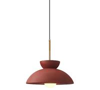 HZCVSG Japanese Retro Style Resin Hanging Lamp, Pink Color Pendant Chandelier for Bedroom, Living Room Decoration - Compatible with Flush Mount Ceiling Base
