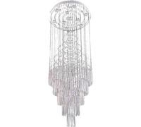 HZCVSG Light Luxury Crystal Chandelier 13-Lights Crystal Raindrop Chandelier Large Foyer High Staircase Chandeliers Flush Mount Ceiling Light Fixture,for Various Rooms