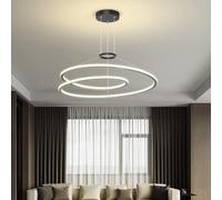 HZCVSG Minimalist 2-Ring Chandelier Ceiling Lights Fixtures Compatible with Living Room Dining Room Staircase,for Various Rooms