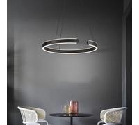 HZCVSG Minimalist Round Chandelier Living Room Black Dining Room Pendant Light Bar Ceiling Lights Fixtures,for Various Rooms