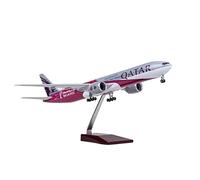 HZCVSG Model Aircraft Kits 47 Cm 1:157 Scale Model of 2022 For Qatar Airways 777 with Lights Die-Cast Resin Airplane Model (Without Light)