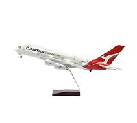 HZCVSG Model Aircraft Kits 47cm Qantas Finished For B747 Plane Model 1 160 Scale Diecast Resin Airplanes (with Light A380)