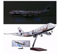 HZCVSG Model Airplane Thai Airways Dragon Boat Boeing 747 Plane Models Diecast Aircraft American Jet with Light Gear and Wooden Stand Kit(Upgrade)