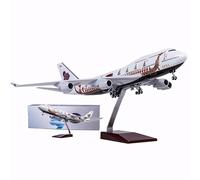 HZCVSG Model Airplane Thai Airways Dragon Boat Boeing 747 Plane Models Diecast Aircraft American Jet with Light Gear and Wooden Stand Kit(Normal)