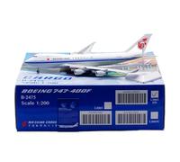 HZCVSG Models 35cm Exquisite Finished Aircraft Model 1/200 Air China B747-400F B-2475 Replica Miniature Airplane Model(Flap)