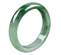 HZCVSG Natural Green Jade Bangle Bracelet for Women Girls with Jade Handmade Luck Bracelets Bangles with Jewelry Box,5556mm