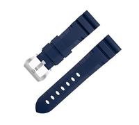 HZCVSG Natural Rubber Lengthened Glide Buckle Watch Bands 20mm Curved End