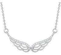 HZCVSG Necklace Silver Necklace, For WomeSterling Angel Wing ZircoPendant Dainty Trendy Delicate Chai Jewelry Her Girls Couples