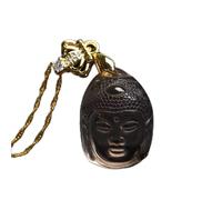 HZCVSG Necklaces Feng Shui Strawberry Buddha Head Pendant Healing Crystal Amulet Lucky Wealth Ward Off Evil Spirits Necklace for Women Men,Citrine Jewelry Gift (Color :