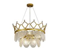 HZCVSG Nordic Light Luxury For Living Restaurants Bedroom Creative Crown Table Lamp, Lamp-Golden. * 37cm