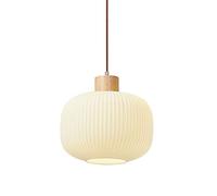 HZCVSG () Nordic White Candy Jar Chandelier,For Living Dining Room Bedroom Lamp,Retro Peach Line Light,American Creative Chandelier-Wood and Glass