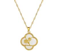 HZCVSG Pendant Men Women Jewellery Necklace White Clavicle Chain