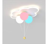 HZCVSG Pink Cloud Ceiling Light Fixture for Children's Room Acrylic Chandelier with 3000 6000K
