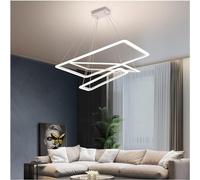 HZCVSG Rectangle Chandeliers Lights Compatible with Living Room Dining Room Pendant Lights Office Desks Lamps Ring Light Fixture Home Decor,for Various Rooms