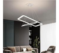 HZCVSG Rectangle Chandeliers Lights Compatible with Living Room Dining Room Pendant Lights Office Desks Lamps Ring Light Fixture Home Decor,for Various Rooms