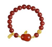 HZCVSG Red Agate Hand String Female National Wind S925 Silver Blessing Brand Bracelet to Send His Girlfriend