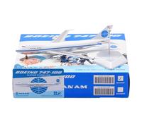HZCVSG Replica 17cm Civil Airliner 1/400 Pan Am For Boeing B747-100 N732PA Flap Static Aircraft Models Miniature Airplane Model(Regular)