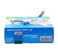 HZCVSG Replica 27cm Boutique Scale Aircraft Replicas 1/200 For Uzbekistan B787-8 UK78701 Die-Cast Collectible Models Miniature Airplane Model(UK78706)