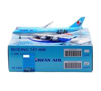HZCVSG Replica 35cm Beautiful Scale Aircraft Models 1/200 Korean Air For Boeing B747-400 HL7488 Aviation Exhibits Miniature Airplane Model(Flap)