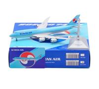 HZCVSG Replica Models 19cm Boutique Simulation Civil Airliner 1/400 Korean Air For Boeing B747-8I HL7633 Scale Aircraft Model Miniature Airplane Model(Flap)