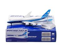 HZCVSG Replica Models 19cm Scale Civil Aircraft 1/400 For Boeing B747-8 Prototype Blue Lines Exquisite Finished Model Miniature Airplane Model(Flap)