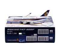 HZCVSG Replica Models 35cm Boutique Civil Airliner 1/200 Singapore Airlines For Boeing B747-400F 9V-SFI Scale Aircraft Model Miniature Airplane Model(Flap)