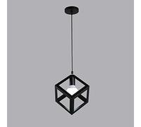 HZCVSG Retro Creative Geometric Chandeliers Living Room Restaurant Bar Cafe Iron Pendant Lamp Nordic Industrial Style Ceiling Light (Size : C) (Black A)