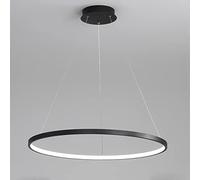 HZCVSG Round Dimmable Remote Control Height Adjustable Pendant Lamp Chandelier Table Light Fixture for Living Dining Room