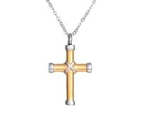 HZCVSG Silver Women and Double Cremation That Hold of Loved Ones, Cross Necklace Urn Necklaces Ashes For Men