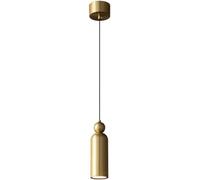 HZCVSG Single Head Chandelier in Restaurant Bedside Home Deco Minimalist Pendant Light Copper Indoor Adjustable Hanging Lamp Indoor,for Various Rooms