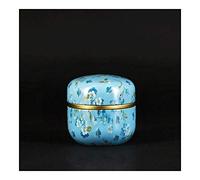 HZCVSG Small Funeral Urns for Adult&Pet Ashes, Human Small Memorial Urns, Chinese Style Metal Exquisite Thickened Memorial Cylinder, Burial Urn at Home or Cemetery, Portable Ashes，Dog, Cat (Color :