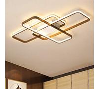 HZCVSG Square Dimmable Ceiling Light with Remote Control for Bedroom Living Room Kitchen Island Dining Table and Office Decorative Flush Mount Chandelier with Warm White Light Stylish