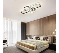 HZCVSG Square Dimmable Ceiling Lights for Bedroom Living Room Kitchen Island Dining Table Office Decorative Flush Mount Chandelier with Warm White Light Walllamp Included