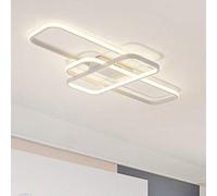 HZCVSG Square Dimmable Ceiling Lights for Bedroom Living Room Kitchen Island Dining Table Office Decorative Flush Mount Chandelier with Warm White Light