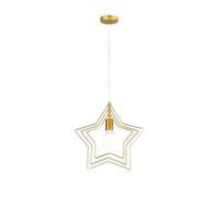 HZCVSG Star Pendant Light - Creative Chandelier for Kitchen Island Dining Room Bedroom Hallway - Unique Decorative Ceiling Fixture