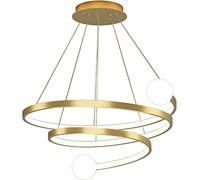 HZCVSG Strip Spiral Dimming Embedded Bedroom Bathroom Round Shape Pendant Lights Office Stairs Restaurant Aluminum Silicone Light