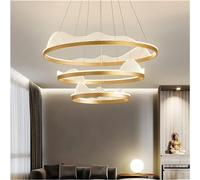 HZCVSG Style Gold Ring Pendant Lights Chandelier Decorative Lamps Living Room Lobby,for Various Rooms