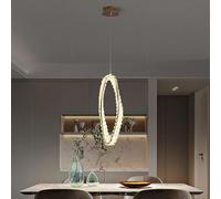 HZCVSG Stylish Crystal Pendant Light - Elegant Dining Room & Bedroom Decor