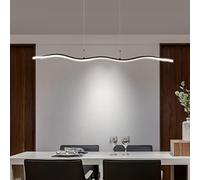 HZCVSG Table Dimmable Dining Room Pendant Light with Remote Control in Spiral Adjustable Chandelier