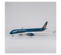 HZCVSG Vintage Classics Aircraft For Vietnam Airlines A350 350 Airplane Model with Wheel and Light 1:142 Aircraft Toy Display Souvenir 47CM(Without Light)