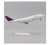 HZCVSG Vintage Classics Aircraft Metal 20cm1:400 Model B747 Metal Material with Landing Gear Ornament Toy(Delta)