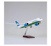 HZCVSG Vintage Classics Diecast Uzbekistan Airline Airplane Toy B787 Dreamliner Aircraft with and Wheels(No Light)