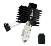 HzdaDeve Actualizado 0,2 mm P1S/P1P Hotend Hot End Full End cabezal de impresión Boquilla de acero endurecido Extrusora cerámica Calefacción Cartucho Tubo Termistor Kit Reemplazo para Bambu Lab P1S