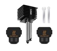 HzdaDeve Hotend para A1 Mini/A1 Actualización del cabezal de impresión Boquilla de acero endurecido de alta temperatura de 0,4 mm Kit de extremo caliente Extrusora 2 piezas Cubierta de silicona
