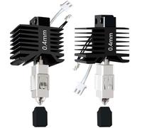 HzdaDeve Mejora 2PK 0.4MM X1C/X1/X1E Hotend Hot End Full End Druckkopf Druckkopf gehärtetem Stahldüse Extrusora Ceramic HeizKartuschenstang Thermistor Kit Ersatz für Bambus Lab X1 Combo Serie