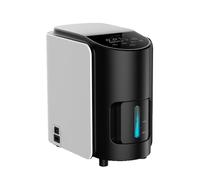 hzexun Concentrador de oxígeno, 1-7 litros ajustable 90% ± 3% diseño portátil de mano,Pantalla Digital Nebulizador, Silencioso para casa y viajes