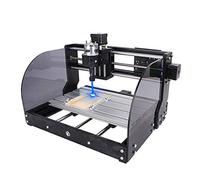 hzexun Máquina de grabado láser CNC 3018 Pro-M,Módulo láser 5.5W 3 ejes plástico acrílico PCB Talla de madera Fresado Máquina Área de trabajo 300x180x45mm