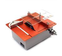 hzexun Mini sierra de mesa de 360 W para manualidades, carpintería, sierra de banco eléctrica compacta de escritorio con hoja elevable, motor dual para pulir y cortar hecha a mano